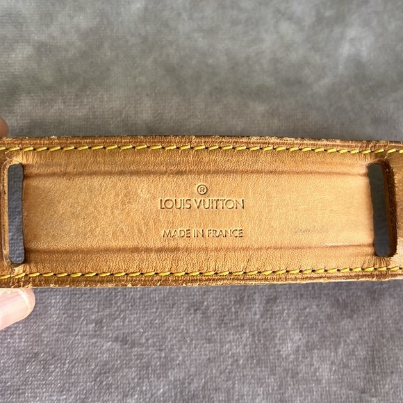 Authentic Louis Vuitton Vachetta Leather Strap Pad z27 - Picture 2 of 8